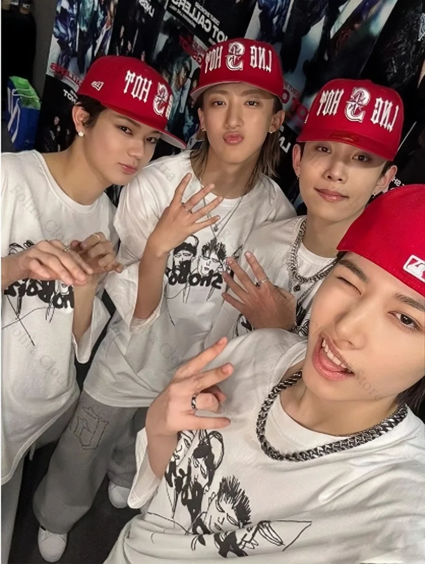 Heißer Verkauf Neues Kpop Lngshot Jay Park Gleicher Stil Bedrucktes T-Shirt für Männer und Frauen Hip-Hop Mode-Trend T-Shirt Herren Lässige Baumwoll-T-Shirts – Detail 3