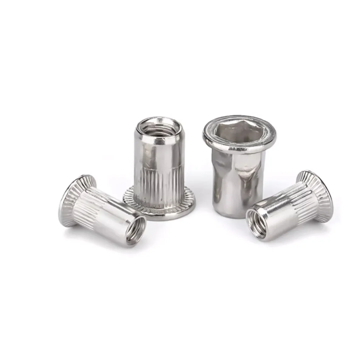 304 En Acier Inoxydable Rivet Écrou/pio Tête Verticale Filetage nervure Cap M3-M12