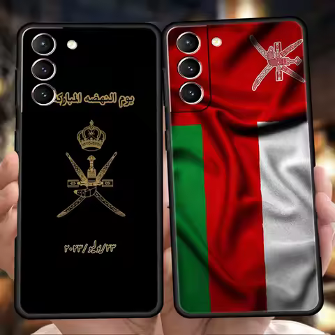 Oman Passport Phone Case for Samsung Galaxy S25 S24 S23 S22 S20 S21 FE Ultra S10 S10E S9 Plus 5G Soft TPU Fundas Cover Capas Bag