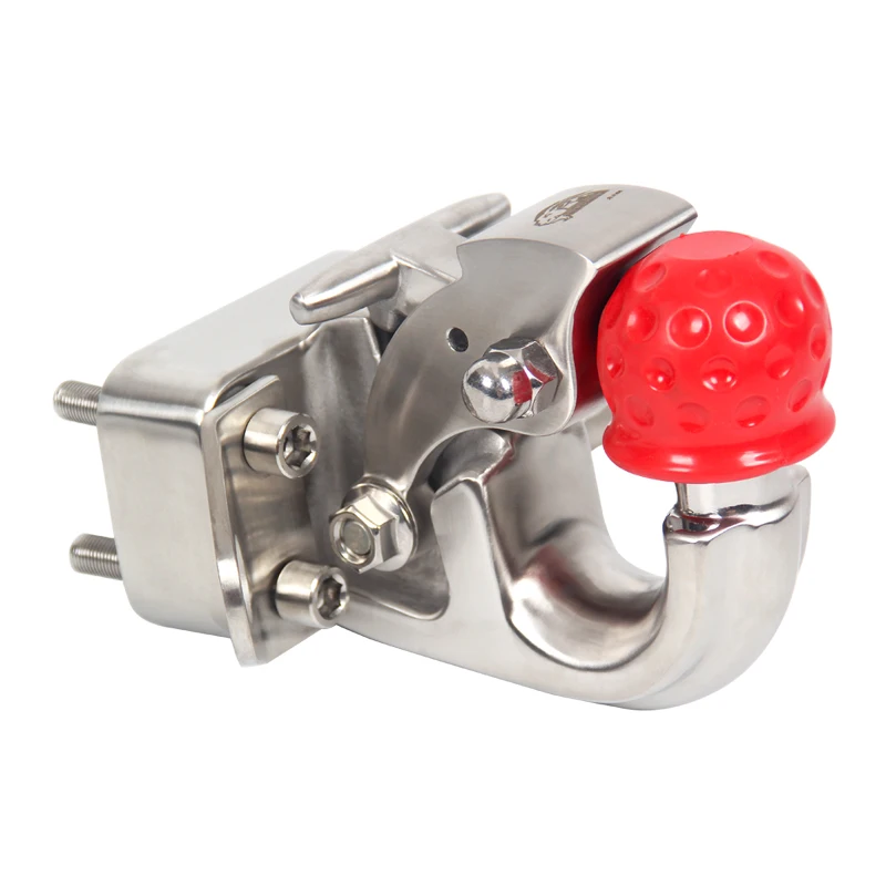 

ZAIQU European-style Trailer Hitch With One-Piece Trailer Ball 85x45mm Hole of Rear Bumper Off-road Refit Tow Hook Car Accessori