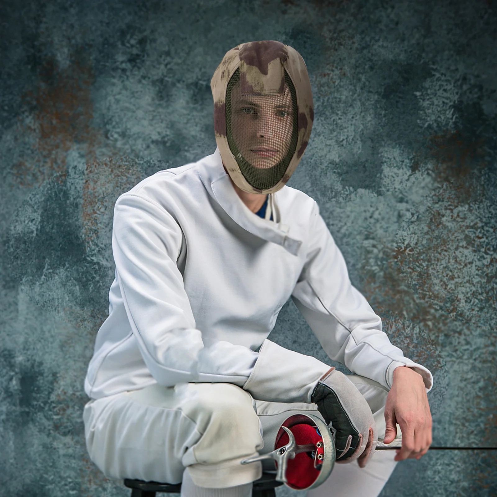 

Mesh Face Mask Full Face Protector For Fencing Hunting Outdoor Mask Cover Breathable Safety Cover