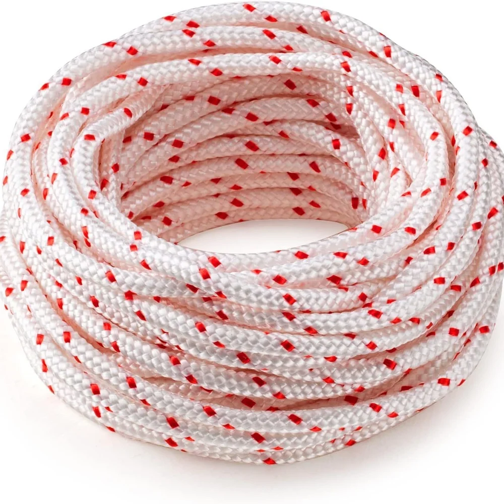 Reliable Recoil Starter Rope 5.0mm 10m Pulling Cord For Lawn Mower Chainsaw Engine Garden Equipment Accessory