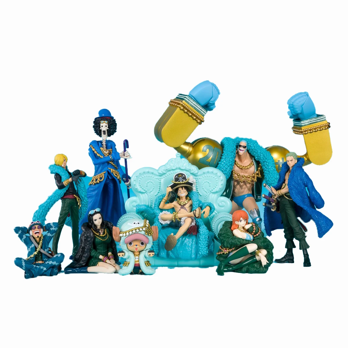 In Stock Original BANDAI TAMASHII BOX Vol.1 Franky Nico Robin Sanji Monkey D. Luffy Tony Tony Chopper Q Version Model Toy Gift