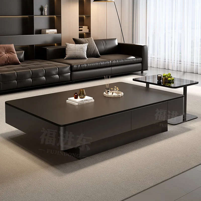 Mesa de centro com estética minimalista, decoração moderna, mesa de centro de designer para sala de estar, mesa auxiliar nórdica de luxo, móveis para casa