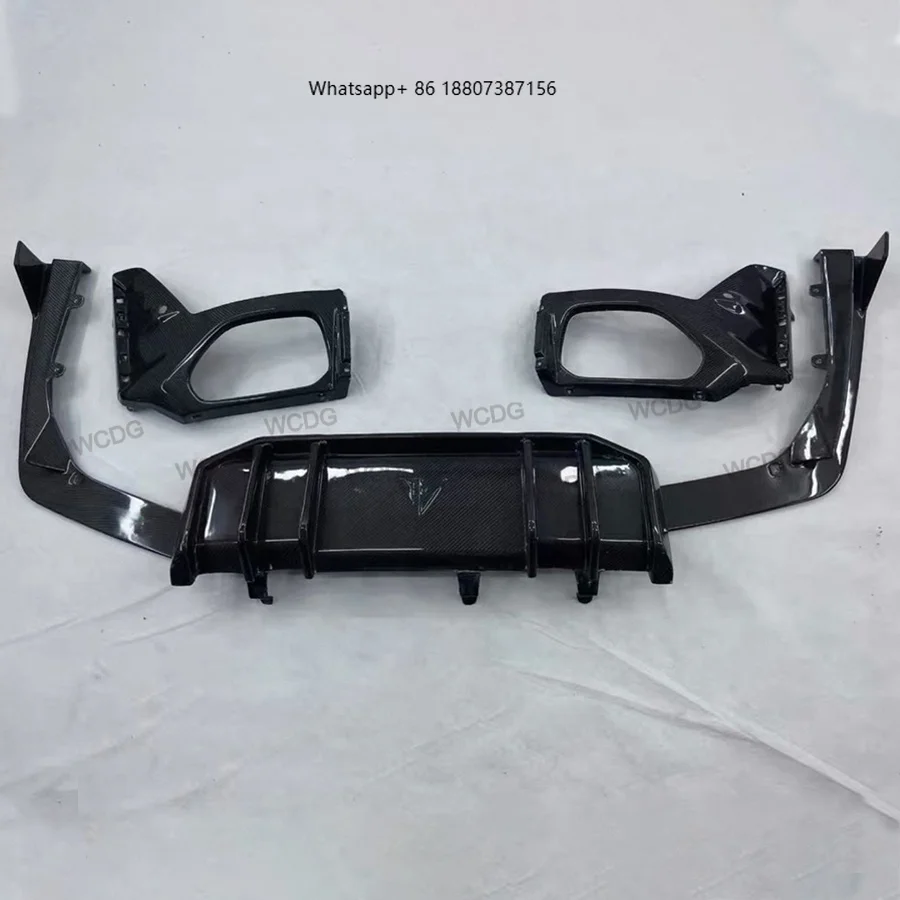 

Dry Carbon Fiber FD Style Rear Diffuser Lip forBMW 3 Series G20 G28 LCI 2023+ Rear Diffuser Side Splitter Spoiler Car Bodykit