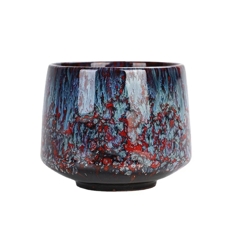Colorful Reactive Glaze Ceramic Coffee Mug Ceramic Espresso Tea Cup Home Office Lacquered Water Cups - view 5