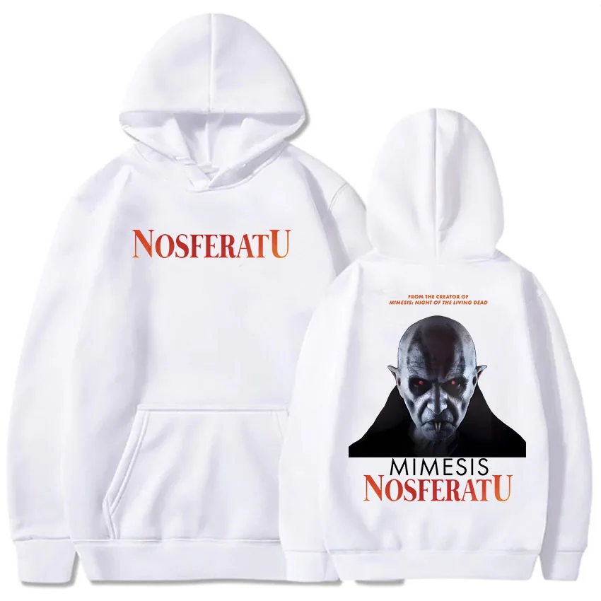 The Vampire Printing Hoodies Horror Movie Nosferatu Graphic Sweatshirts Long Sleeve Men/Women Sudaderas Pocket Comfortable Hoody