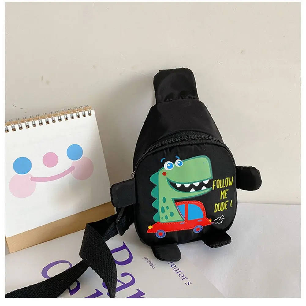 Little Kids Backpack Girls Boys Sling Bag Cute Dinosaur Cartoon Kids Bag Child Waist Bag Travel Shoulder Bag For Toddler
