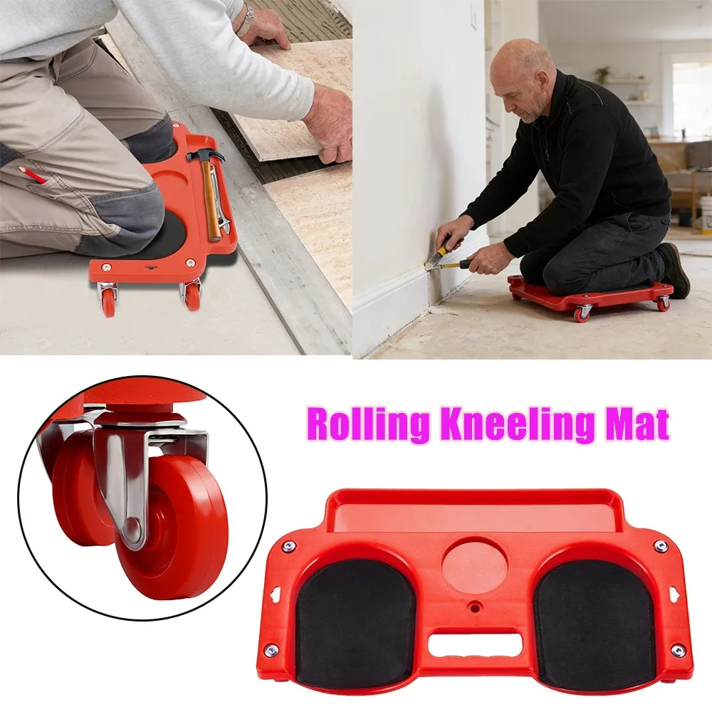 

Rolling Kneeling Mat Car Repair Universal Wheels Sliding Knee Protection Pad Mobile Automotive Repair Tool Heavy Duty Kneeling