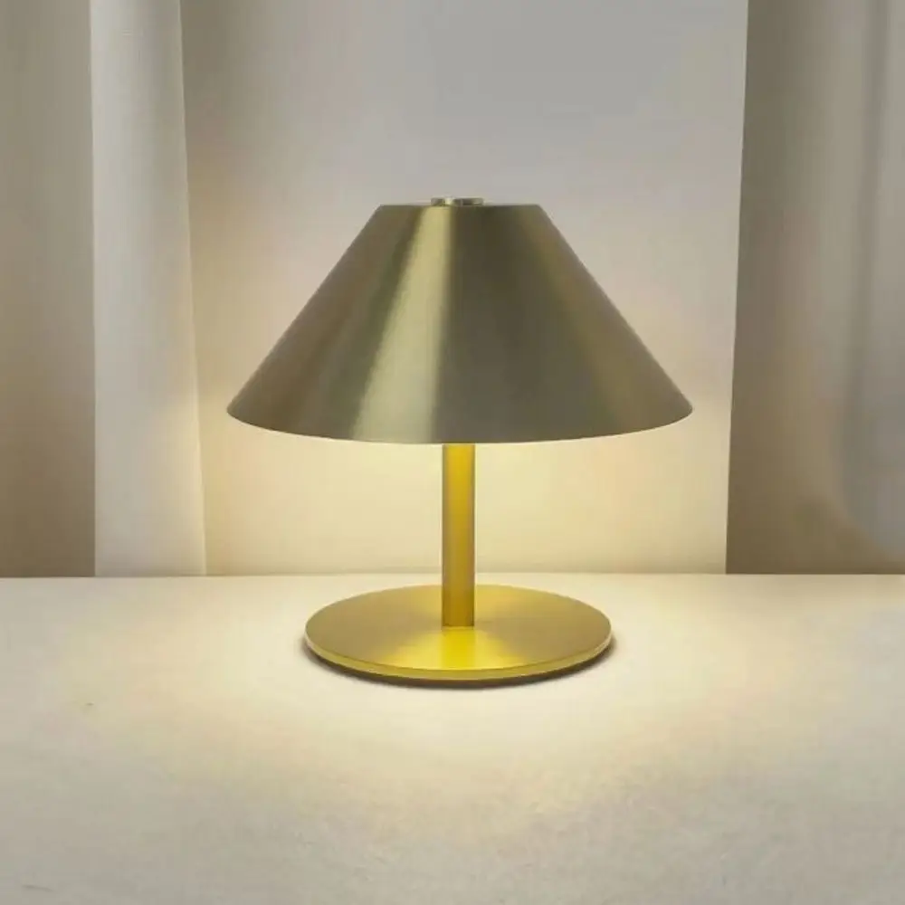 クリエイティブなきのこ型ベッドサイドランプ-タッチコントロール-3色ライト-ledテーブルランプ-ポータブル充電式-レトロデスクランプ-寝室用デスクランプ