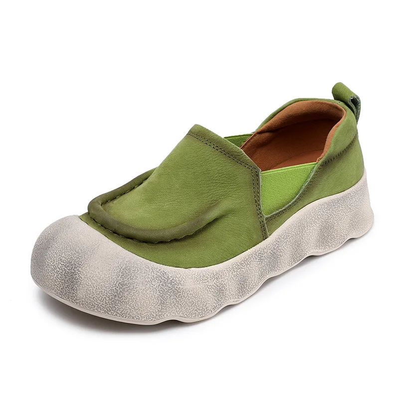 

Высокое качество, туфли на плоской подошве 4 см, женские лоферы на мягкой подошве, этнические мокасины из натуральной замши, удобная резина из коровьей кожи