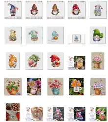 14CT Plastic Canvas Autumn Magic For DIY Handmade Needlework Embroidery Knitting Crafts Cross Stitch Ornaments