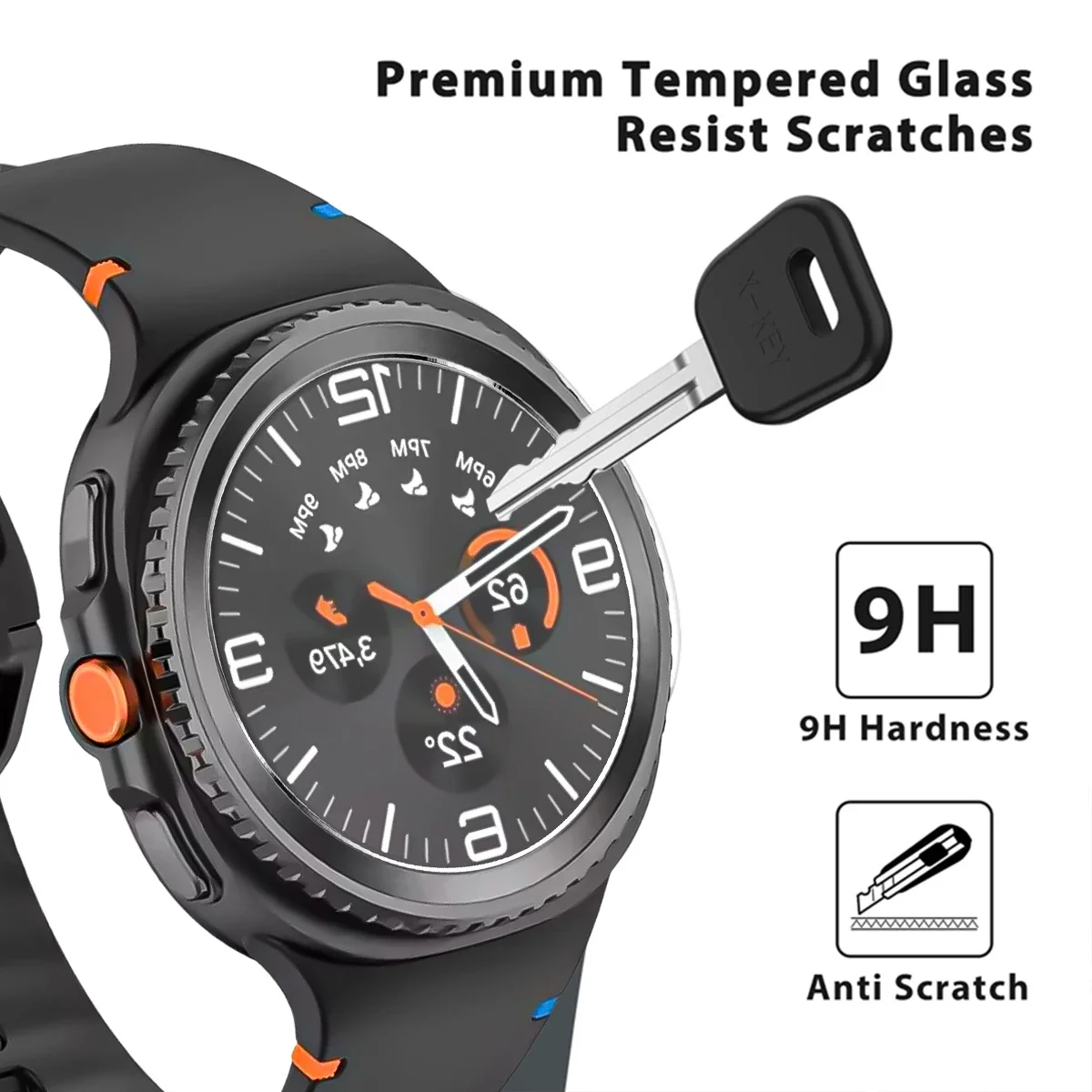 Screen Protector For Samsung Galaxy Watch 8 40mm 44mm 8 Classic 46mm Tempered Glass Protective Film Protector For Galaxy Watch 8