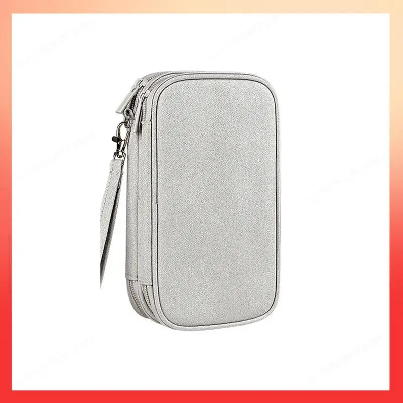 

ABNR Digital Accessories Storage Bag USB Data Line Charger Plug Organizador For Travel Electronic Organizer Grey