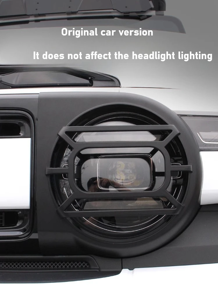 لشيري ICAR ICAUR V23 2 قطعة/المجموعة سيارة Led العلوي الغطاء الواقي المصد الأمامي كشافات الإطار اسود تعديل الملحقات