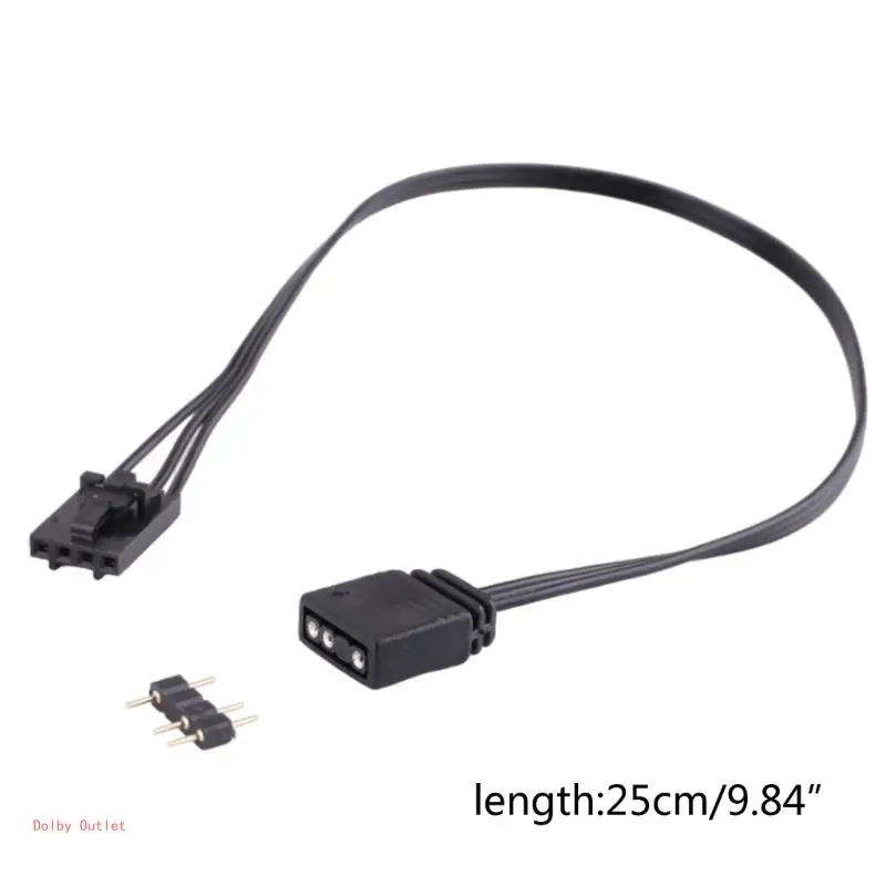 Para pirata RGB línea adaptadora ARGB 5V 4PIN conector adaptador para 25CM