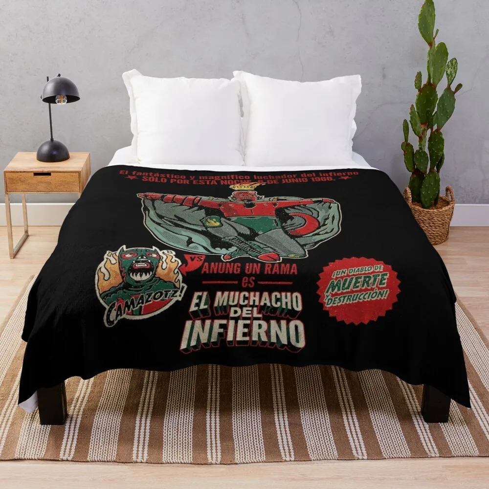 

El Muchacho del Infierno - COLLABORATION with Demonigote Throw Blanket manga Heavy Soft Big Blankets