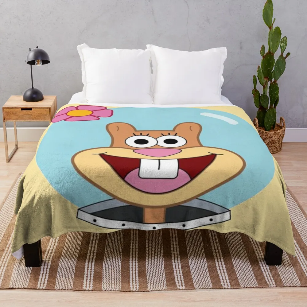 Sandy cheeks Throw Blanket manga for babies Large Blankets