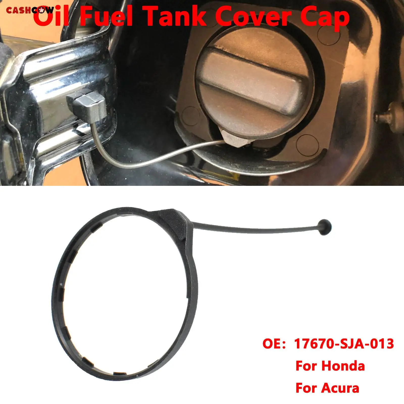 Car Oil Fuel Filler Cap Tank Cover Line Ring Wire Petrol Diesel For Honda Civic CRV Accord Jazz City Odyssey Insight For Acura