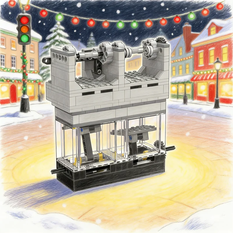 305pcs MOC Inline 2 SOHC Wicked Model Building Blocks Architecture Christmas Gift Toys DIY Creative Idea Education Brick Kids
