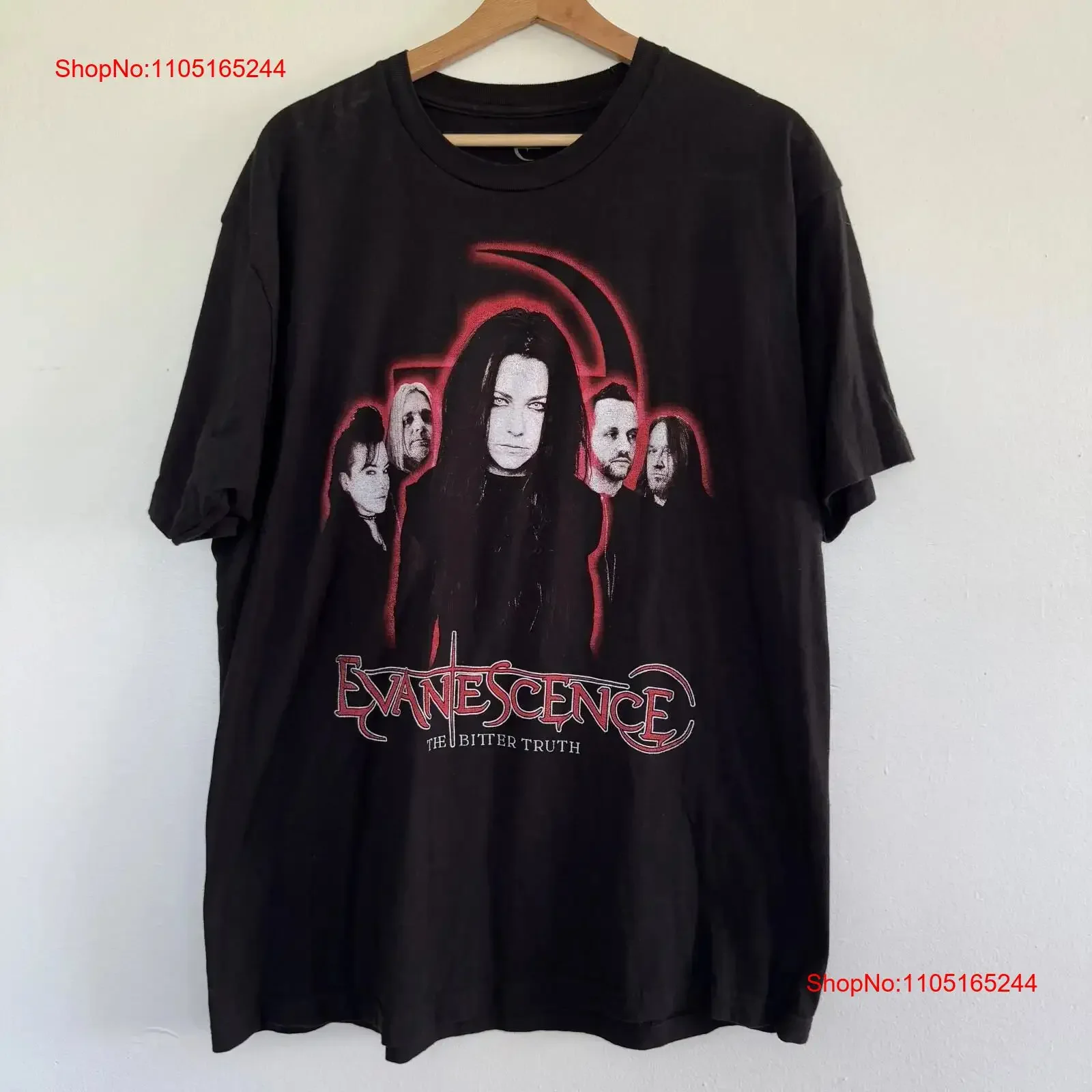 2021 Evanescence The Bitter Truth Tour T Shirt Mens XL Music Band Rock Concert vintage Washed Casual graphic homme Comfortable