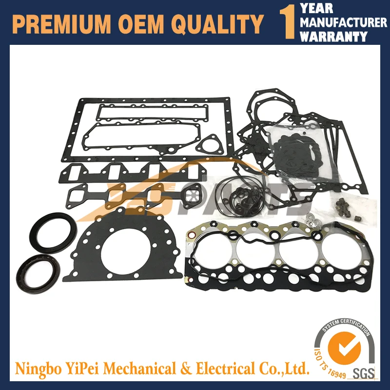 

Full Gasket Kit For Mitsubishi S4S Engine For CAT Forklift Canter Truck Skid Steer Loader