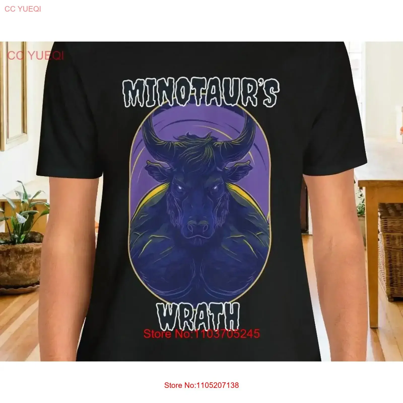 

Футболка Минотавр, греческая легенда, древняя мифология, хлопковая футболка, винтажная стильная дизайнерская одежда, слегка удобная