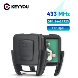 KEYYOU 1PCS Car Key 433MHz Remote Control Key For Opel Vauxhall Astra A/G Zafira A 200-2004 Holden BOSCH TS 1998-2005 2 Buttons