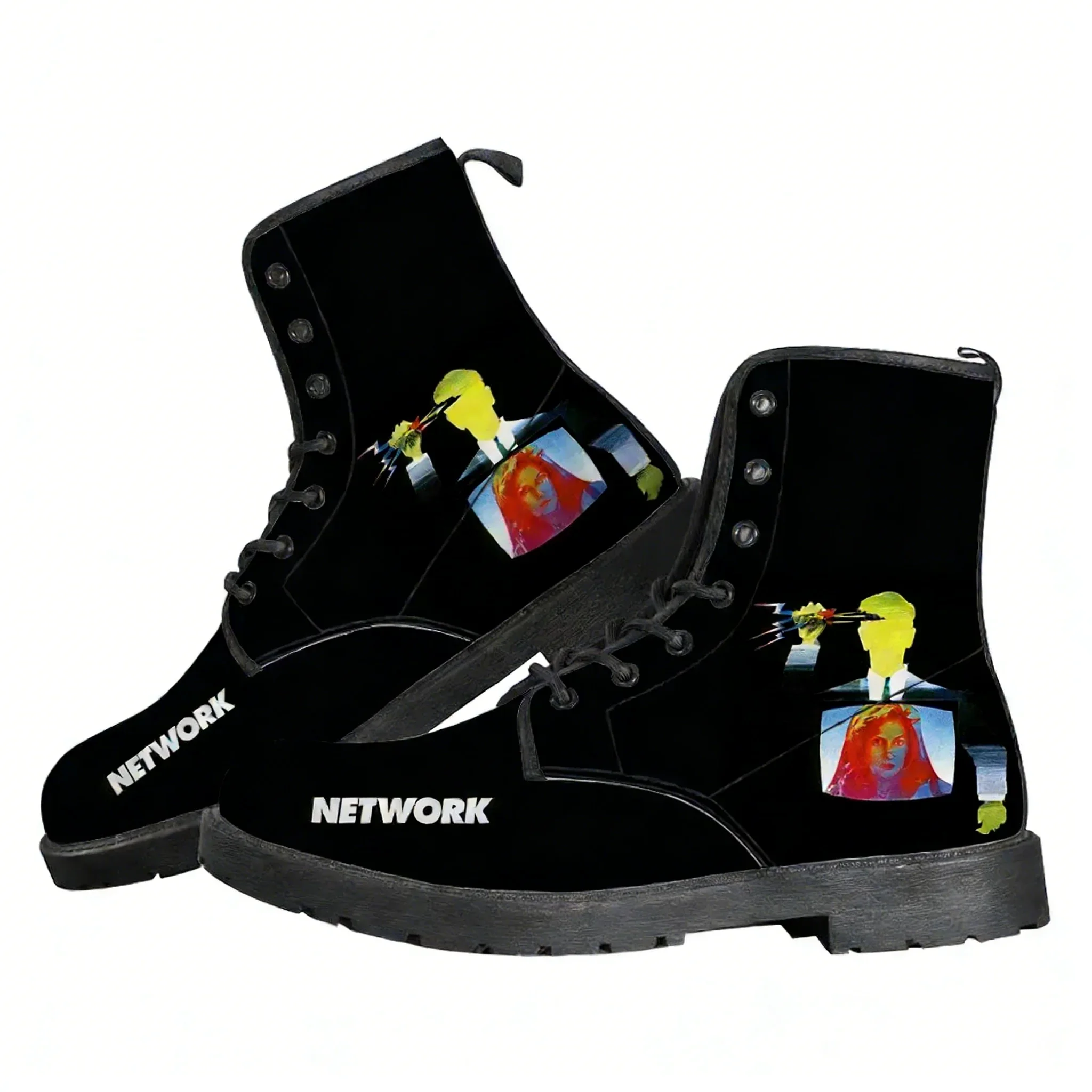 Network Boots Mens Womens Teenager Casual Boot Outdoor High Quality Casual Lightweight Personalized Fashion Pattern Custom Shoes