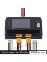 ToolkitRC M6D 500W 15A DC Dual Channel MINI Smart Charger Discharger For 1-6S Lipo Battery  RC FPV Drone