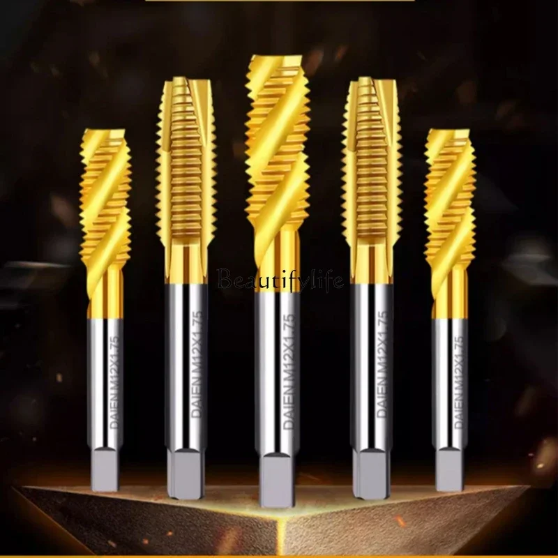 

Machine Tap Titanium Plated Tip Screw Taps Straight Groove Stainless Steel Special