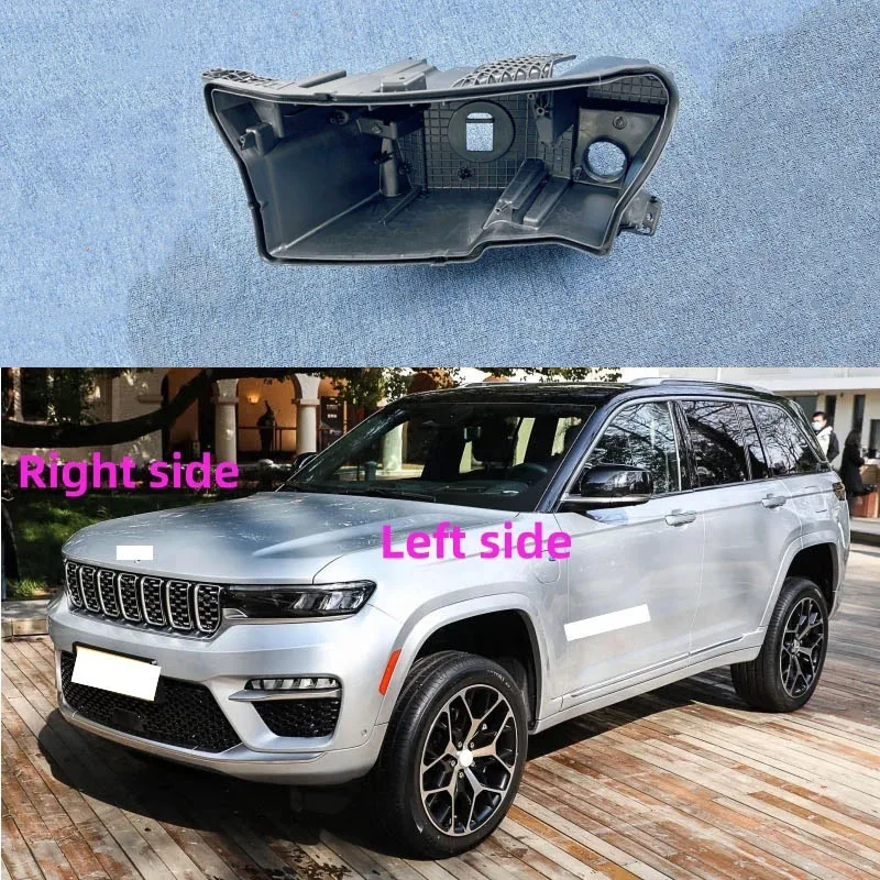 

Для Jeep Grand Cherokee 4XE 2022 2023 2024, основание фары, задний корпус, дом фар, черный задний корпус