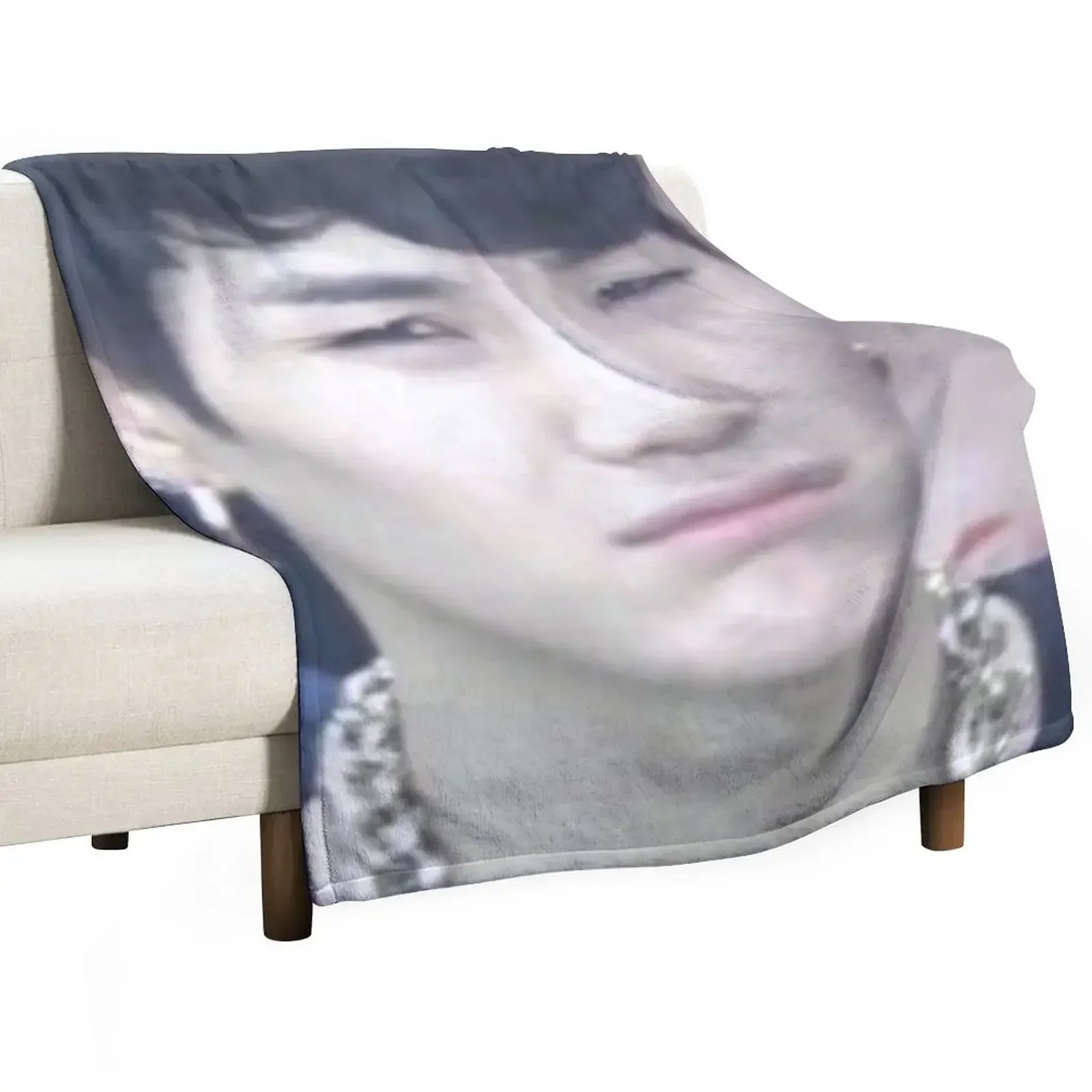 yoongi confused meme Throw Blanket sofa bed valentine gift ideas funny gift Sofa Throw Blankets