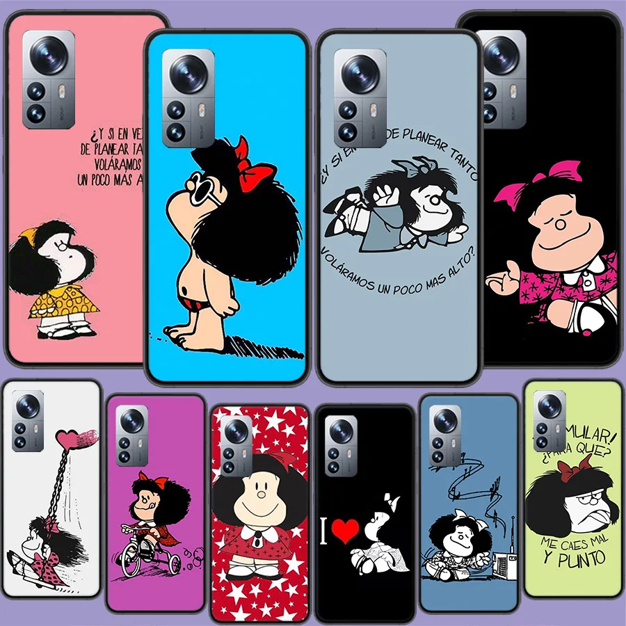 Mafalda Cartoon Phone Case For Xiaomi Mi 13 12T Poco F7 Pro 14 Ultra 15 Pro 12X…