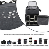 Waterproof Camera Bag Photo Cameras Backpack For Canon Nikon Sony Xiaomi Laptop DSLR Portable Travel Tripod Lens Pouch Video Bag