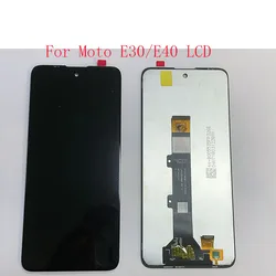 LCD Display Screen for Motorola, Touch Panel Digitizer Assembly, Moto E30, XT2158-6, E40, XT2159-4, AAA, Original, 6.5