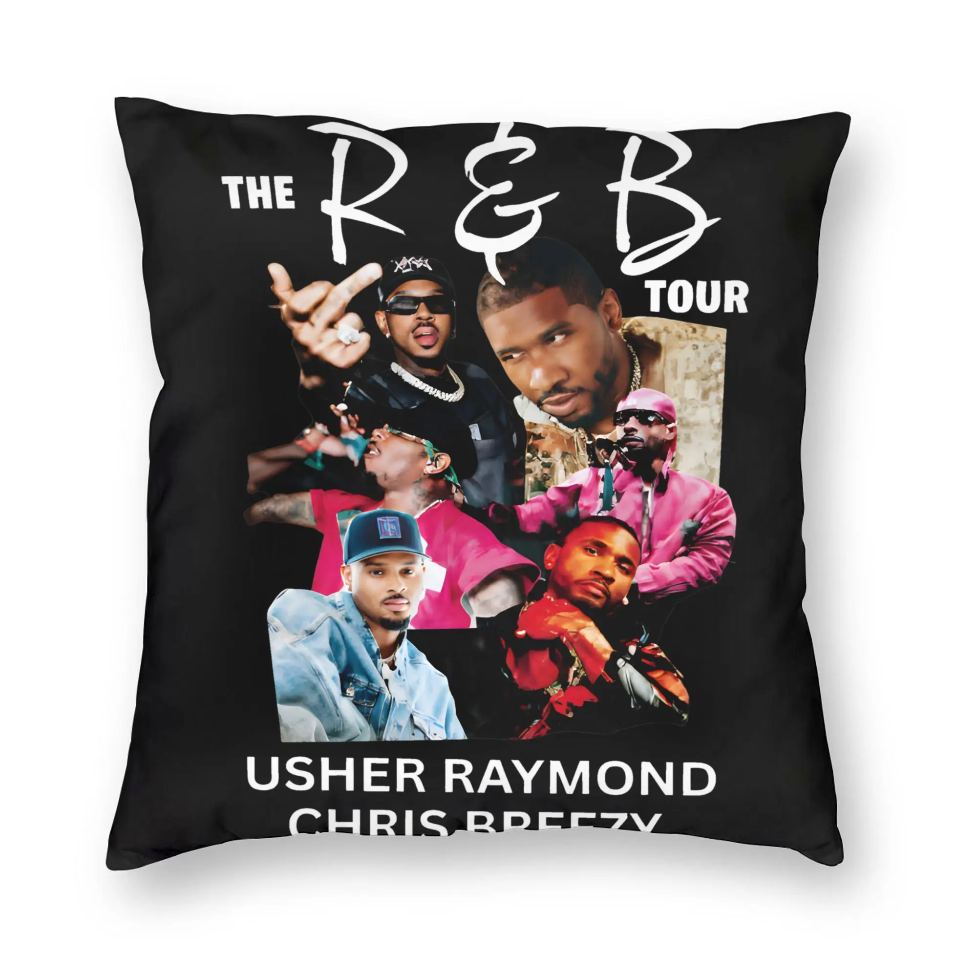 Chris Brown And Usher The Rb Tour Pillow Case  Raymond And Brown Comfy Pillow Kawaii Pillowcases For Wedding Party Home Decor