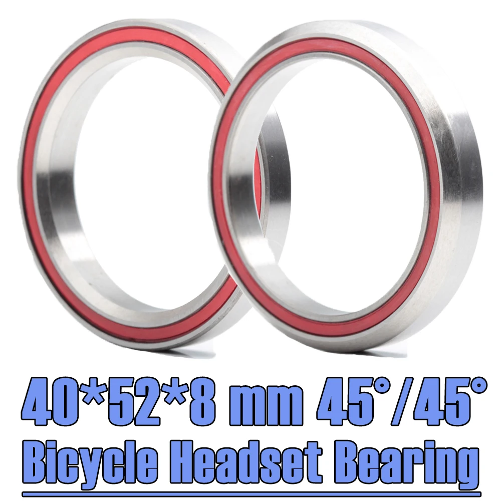 MH-P16H8 Bike Headset Bearings 40*52*8 mm 45/45 Degree ( 2 PCS ) ACB Road MTB Angular Contact Bicycle Bearing ACB4052H8