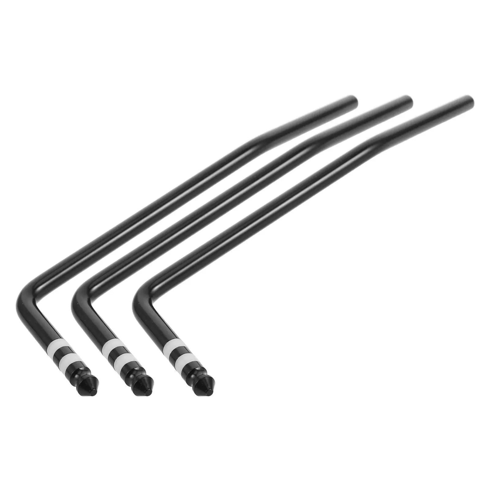 3Pcs Electric Guitar Vibrato Arm Black High Sensitivity Tremolo Bar Bridge Replacement Tremolo Arm Guitar Bridge Vibrato Bar