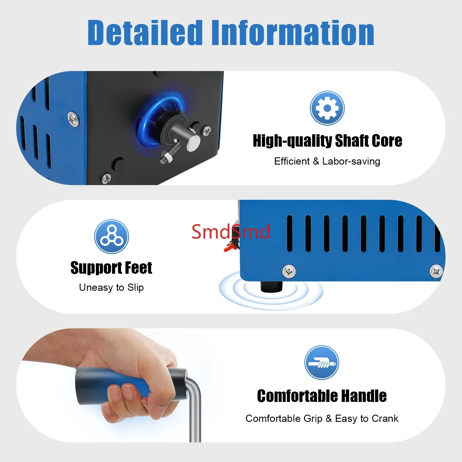 Manual Crank Generator 20W Hand Crank Generator Portable Emergency Charger for Outdoor Camping & Power Outages