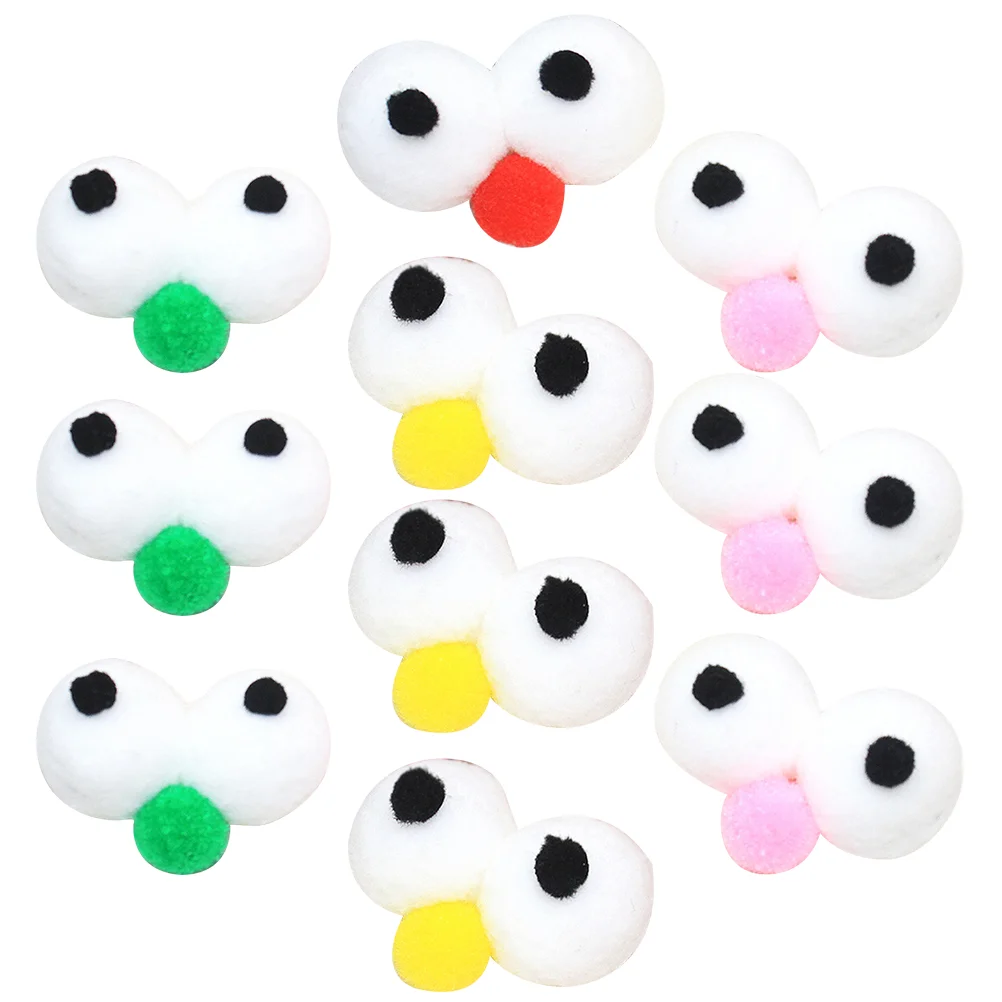 10 Pcs Accessories Toy Holiday Artificial Eyes Stuffed Animal Decor for Kids Creative Crochet