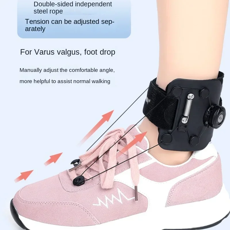 Rehabilitation Equipment Shoe Ankle Support Foot Droop,Varus Fixator,Ankle Drag,Posture Straightener, Correcting Valgus Training