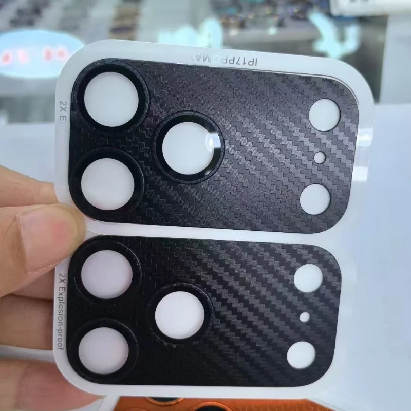 

Metal Fiber Kevlar Full Camera Lens Protector Glass Cover for IPhone 17 Pro Max 17 Pro High Quality Phone Lens Case