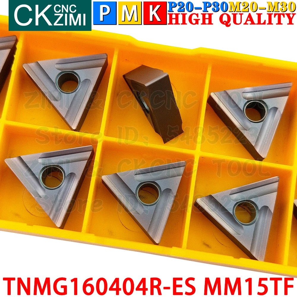 TNMG160404R-ES VP15TF TNMG 160404R ES VP15TF Chèn cacbua Cắt rãnh Chuyển Phụ trang Công cụ TNMG 160404 R ES CNC Dụng cụ cắt phay