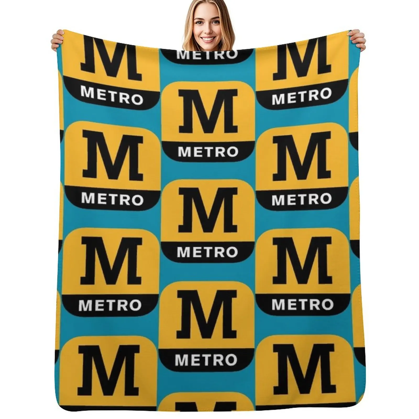 tyne and wear metro Throw Blanket Thins Beautifuls Bed Fashionable Picnic valentine gift ideas Flannel Fabric Blankets