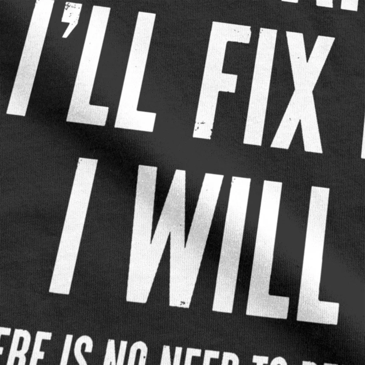 Men\'s T-Shirts If I Said I\'ll Fix It I Will Funny Handyman Pure Cotton Tee Shirt Short Sleeve T Shirt Crewneck Tops Plus Size