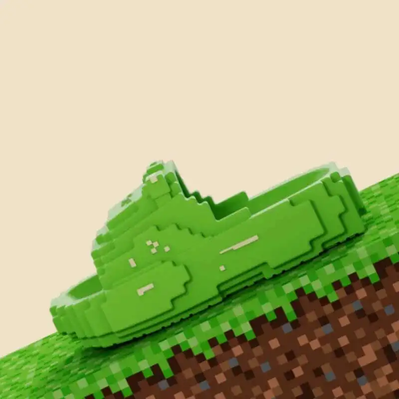 

Building Block Pixel Bear Slippers For Women 2025 Summer New Thick Bottom EVA Anti Slip Shower Man Slippers