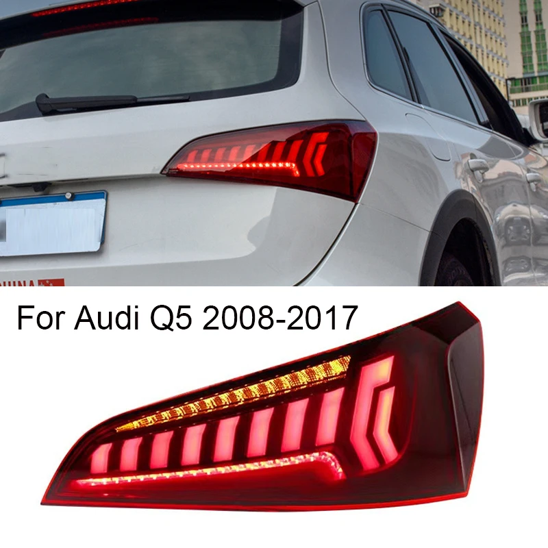 LED Tail light Assembly For AUDI Q5 2008-2017 Tail Lights Plug and Play with LED Dynamic Turning Rear Tail Lamps