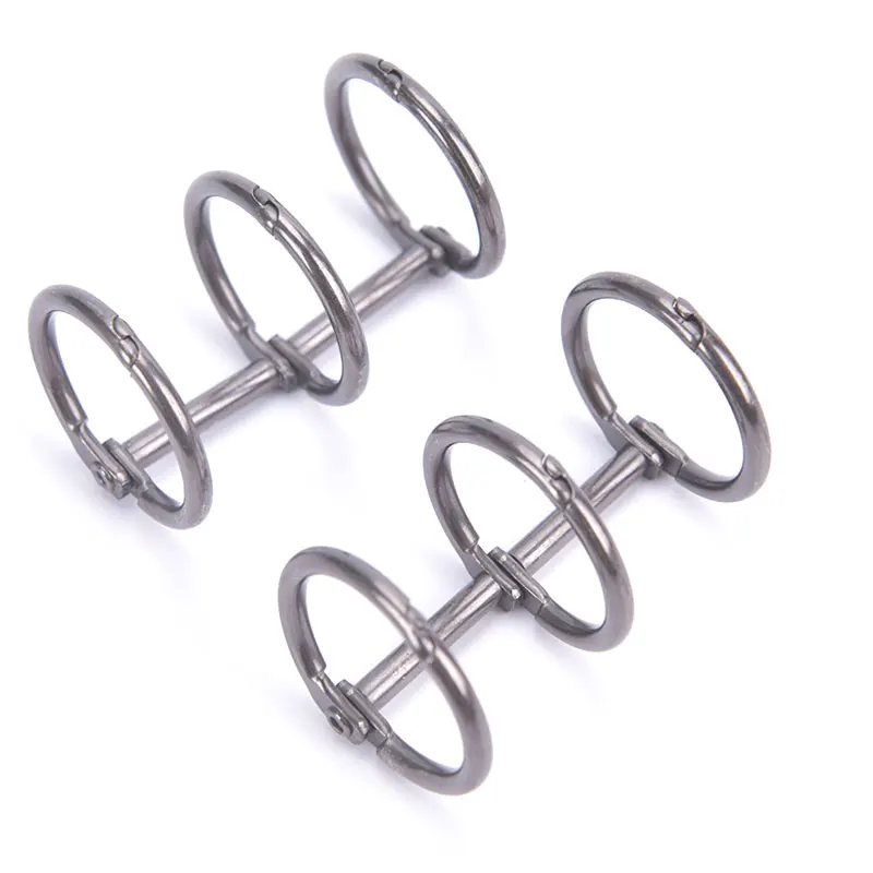 2 Stück Metall Lose blatt Buchbinder 3 Ringe für Notebook Album Sammelalbum Clips