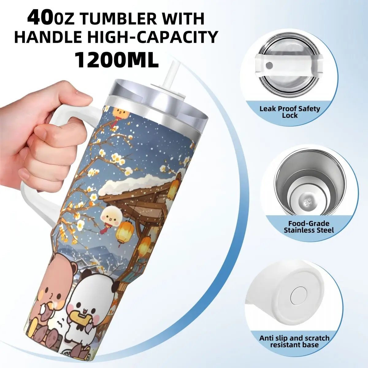 Stainless Steel Tumbler Bubu And Dudu Series Thermal Cups Heat Preservation Cold Drink Mugs Cup Travel Design Water Bottle